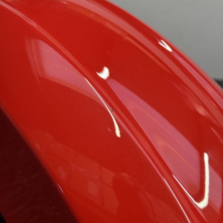 Indian Scout front fender / mudguard in slingshot red